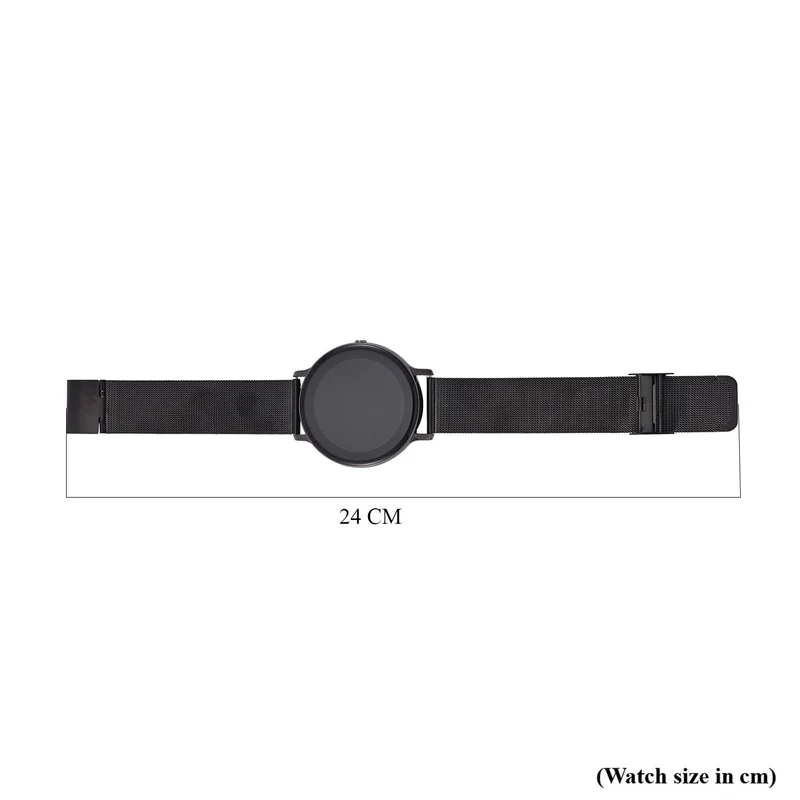 Eleganz Mesh HiWatch Plus, Silber und Gold, Smartwatch mit Dual-Modus Bluetooth, 1,28 IPS Display und Wassergeschütztes Design