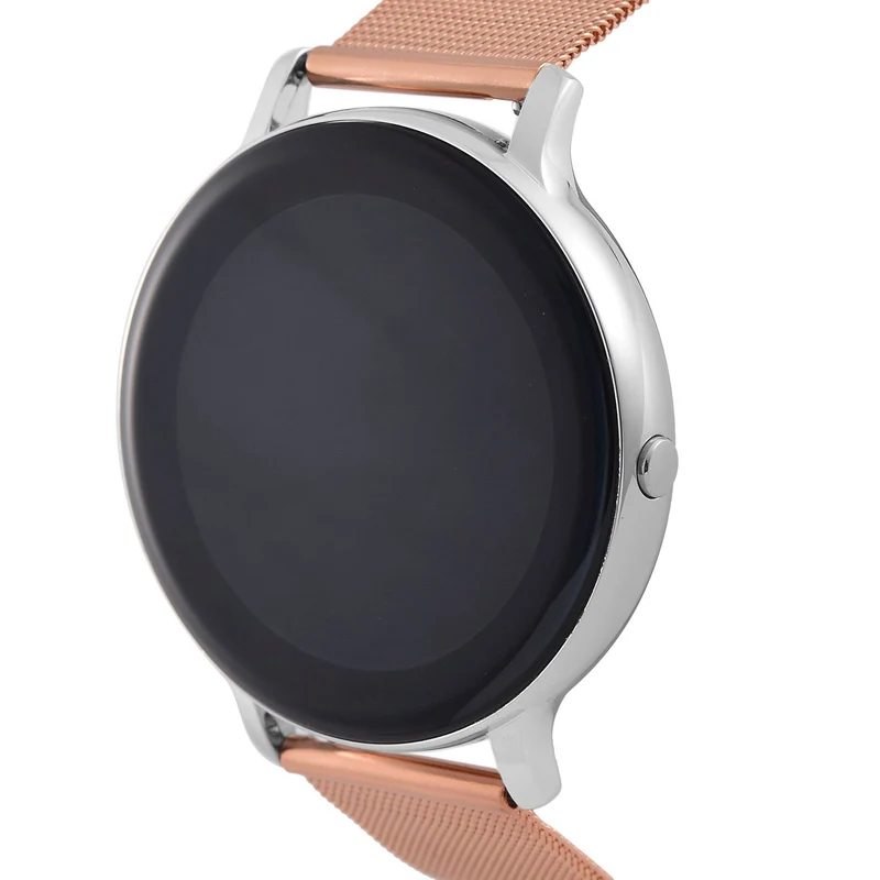 Eleganz Mesh HiWatch Plus, Silber und Gold, Smartwatch mit Dual-Modus Bluetooth, 1,28 IPS Display und Wassergeschütztes Design