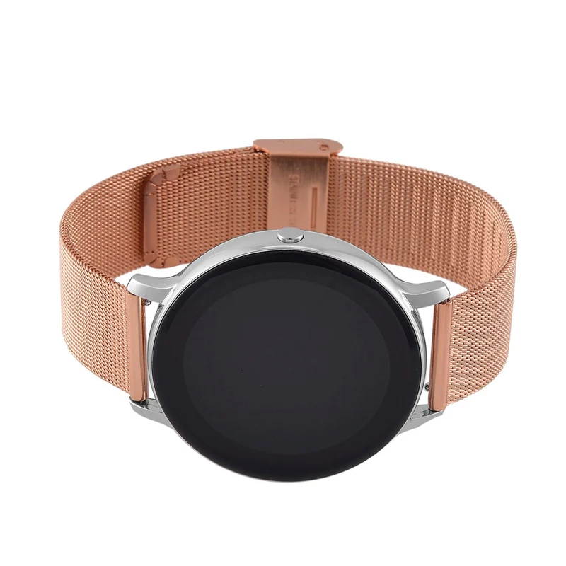 Eleganz Mesh HiWatch Plus, Silber und Gold, Smartwatch mit Dual-Modus Bluetooth, 1,28 IPS Display und Wassergeschütztes Design