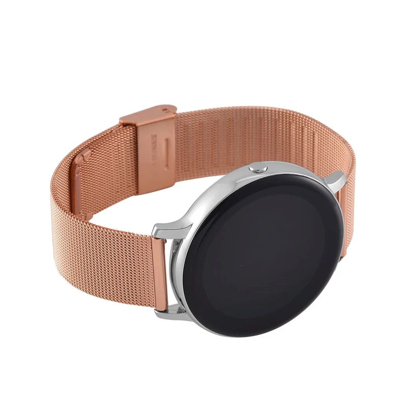 Eleganz Mesh HiWatch Plus, Silber und Gold, Smartwatch mit Dual-Modus Bluetooth, 1,28 IPS Display und Wassergeschütztes Design