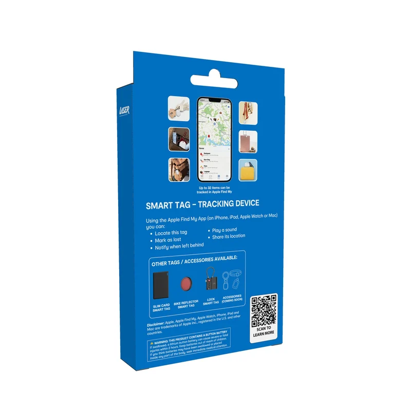 Laser Mini Smart Tag (White)