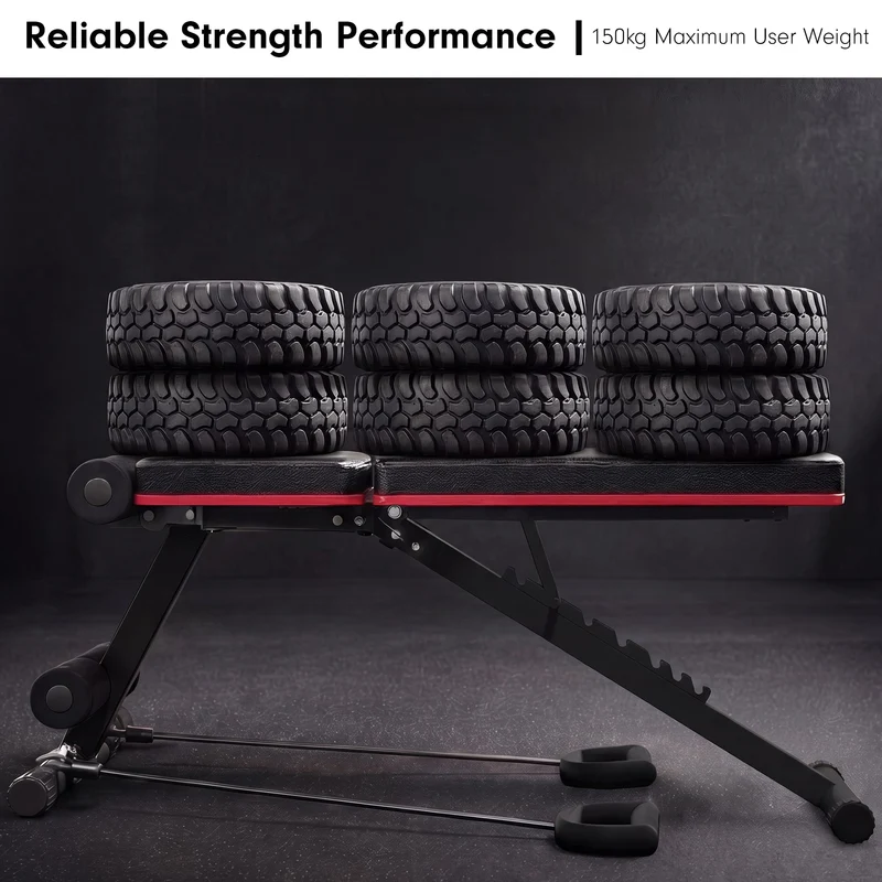 Powertrain Adjustable Weight Bench with Incline Decline and 7 Backrest Positions