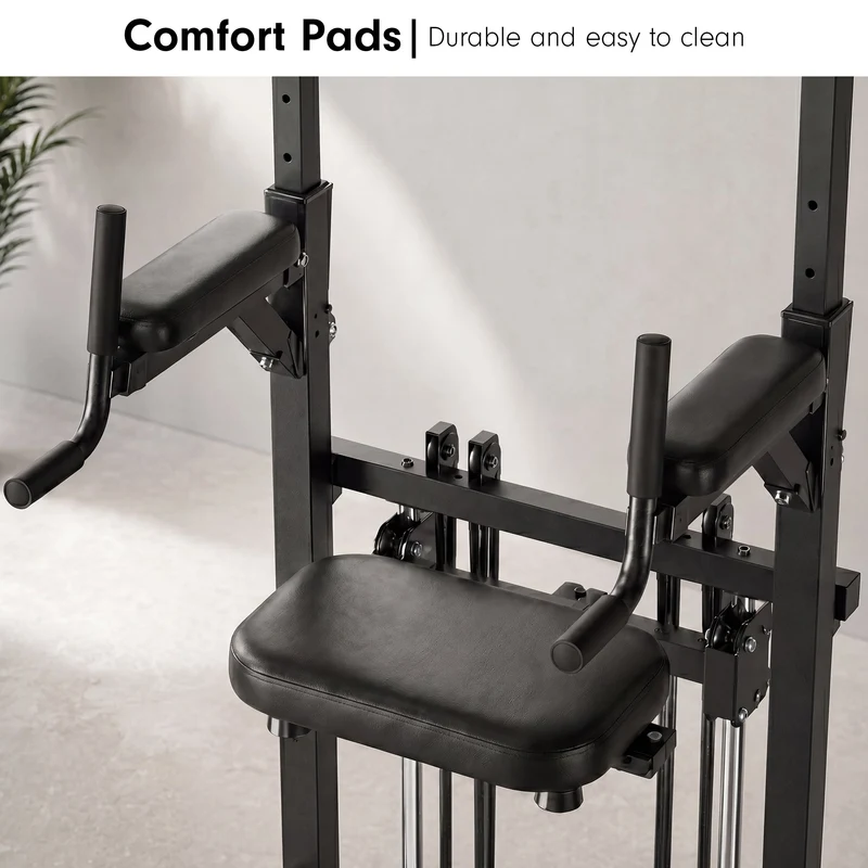 Powertrain Pull-Up and Dip Power Tower Multifunction Strength Training Station