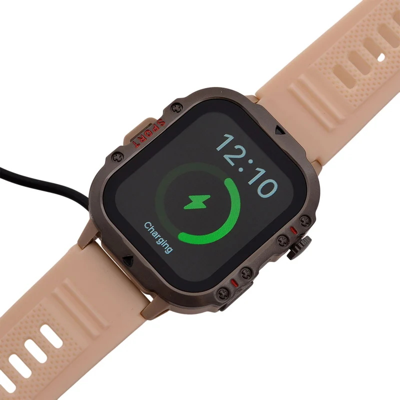 H19 Smartwatch, 2.01 Zoll HD-Display, Schwarzes Silikonarmband
