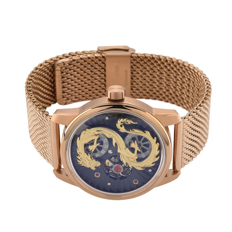 WILLIAM HUNT LIMITIERTE EDITION - Drachen Uhr Seiko Automatik Uhrwerk, 21 Jeweils, Saphir Mineralglas, 5 ATM Wasserdicht, 316L Edelstahl