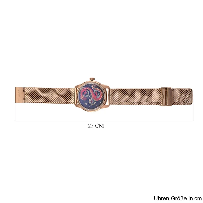 WILLIAM HUNT LIMITIERTE EDITION - Drachen Uhr Seiko Automatik Uhrwerk, 21 Jeweils, Saphir Mineralglas, 5 ATM Wasserdicht, 316L Edelstahl