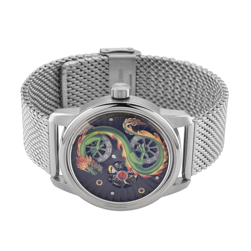 WILLIAM HUNT LIMITIERTE EDITION - Drachen Uhr Seiko Automatik Uhrwerk, 21 Jeweils, Saphir Mineralglas, 5 ATM Wasserdicht, 316L Edelstahl