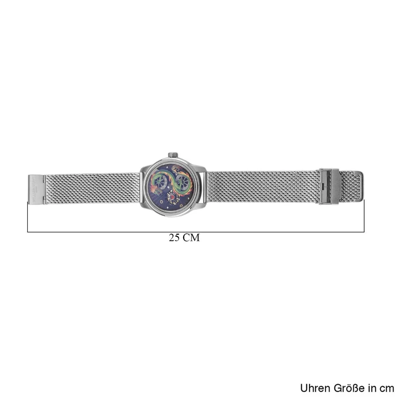 WILLIAM HUNT LIMITIERTE EDITION - Drachen Uhr Seiko Automatik Uhrwerk, 21 Jeweils, Saphir Mineralglas, 5 ATM Wasserdicht, 316L Edelstahl