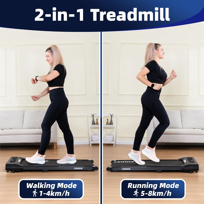 Lenoxx 1.5 HP 52cm Electric Walking Pad Treadmill