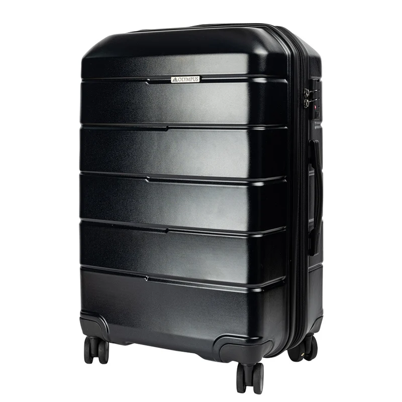 Olympus Artemis Hard Shell ABS+PC Luggage Set in Jet Black (3 Piece Set)