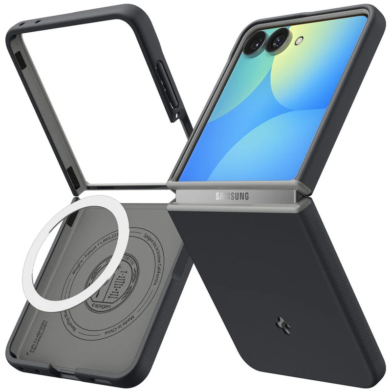 Spigen Galaxy Z Flip 8 Nano Pro (MagFit) Case (Black Sesame)