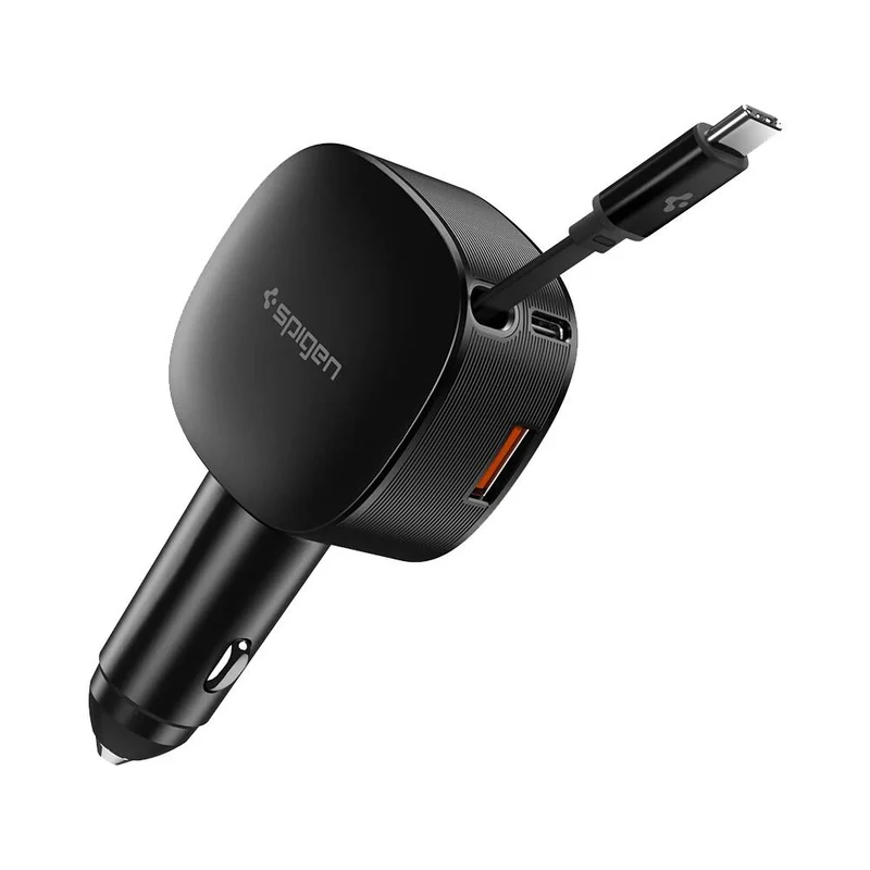 Spigen Essential USB-C USB-A 60W EV603BT Car Charger (Black)