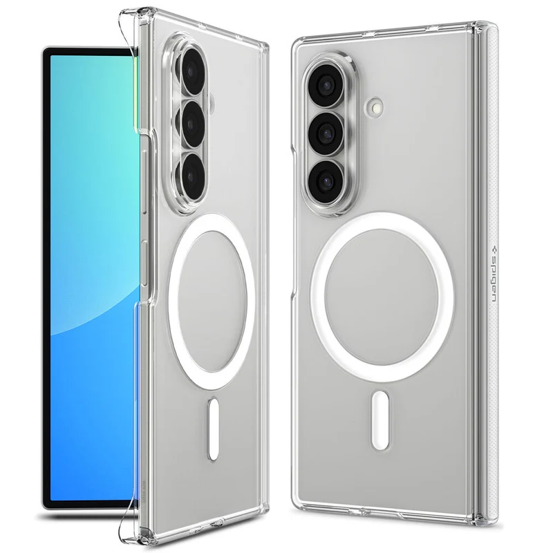 Spigen Galaxy Z Fold 8 Ultra Air Skin Zero (MagFit) Case (Clear Case / White Ring)