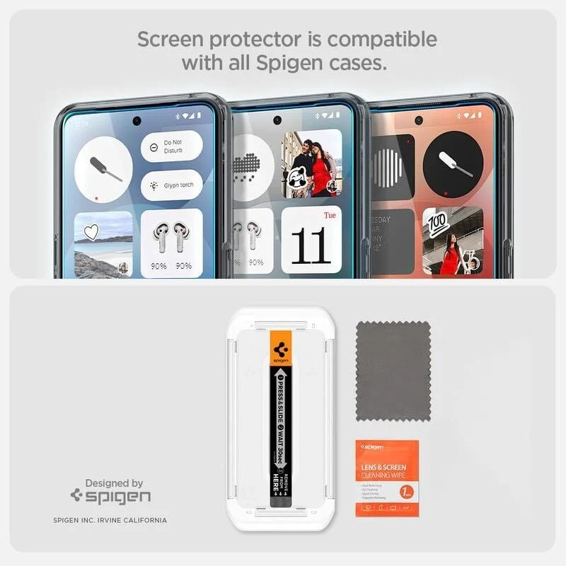 Spigen Nothing Phone (3a) Pro GLAS.tR EZ Fit HD Glass Screen Protector (Clear)