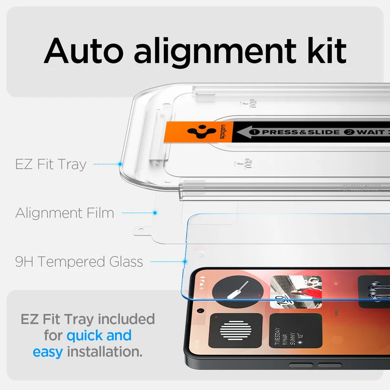 Spigen Nothing Phone (3a) Pro GLAS.tR EZ Fit HD Glass Screen Protector (Clear)