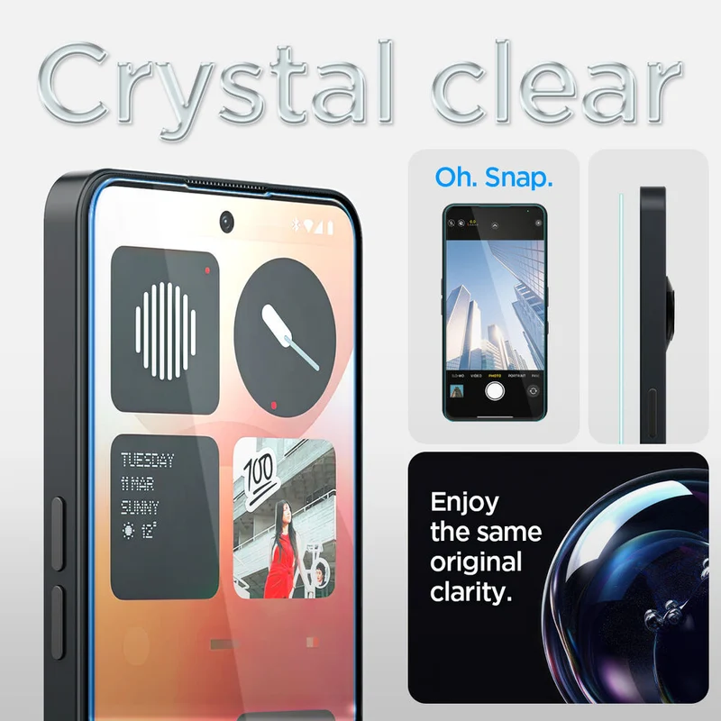 Spigen Nothing Phone (3a) Pro GLAS.tR EZ Fit HD Glass Screen Protector (Clear)
