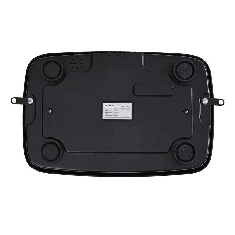 Soulsmart Vibrationsplatte mit RGB-Beleuchtung, Bluetooth-Lautsprecher und 150W-Motor, Schwarz