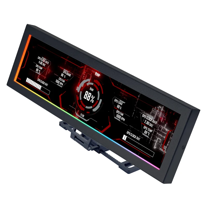 Lian Li 8.8in Universal LCD Screen - Black (SM088X)
