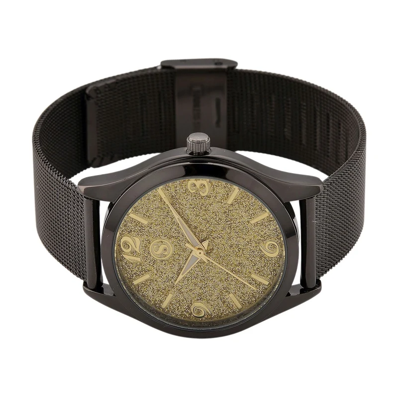 STRADA Stardust Dial Uhr mit japanischem Uhrwerk und roségoldfarbenem 316L Edelstahl -Mesh-Armband