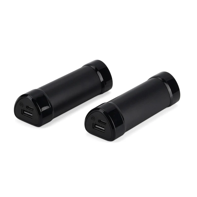 2 in 1 Magnetischer Handwärmer und Powerbank, 2 x 4000 mAh, 3 Heizstufen, 11 x 6 cm, 255 g, ABS Aluminiumlegierung, Silber