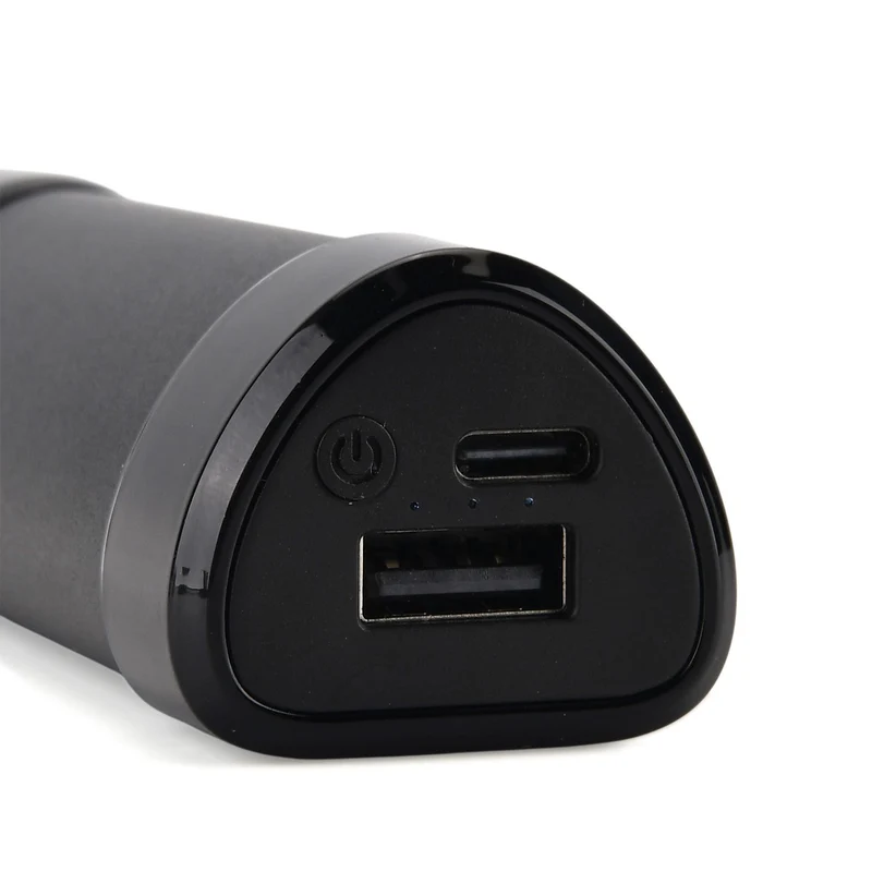 2 in 1 Magnetischer Handwärmer und Powerbank, 2 x 4000 mAh, 3 Heizstufen, 11 x 6 cm, 255 g, ABS Aluminiumlegierung, Silber
