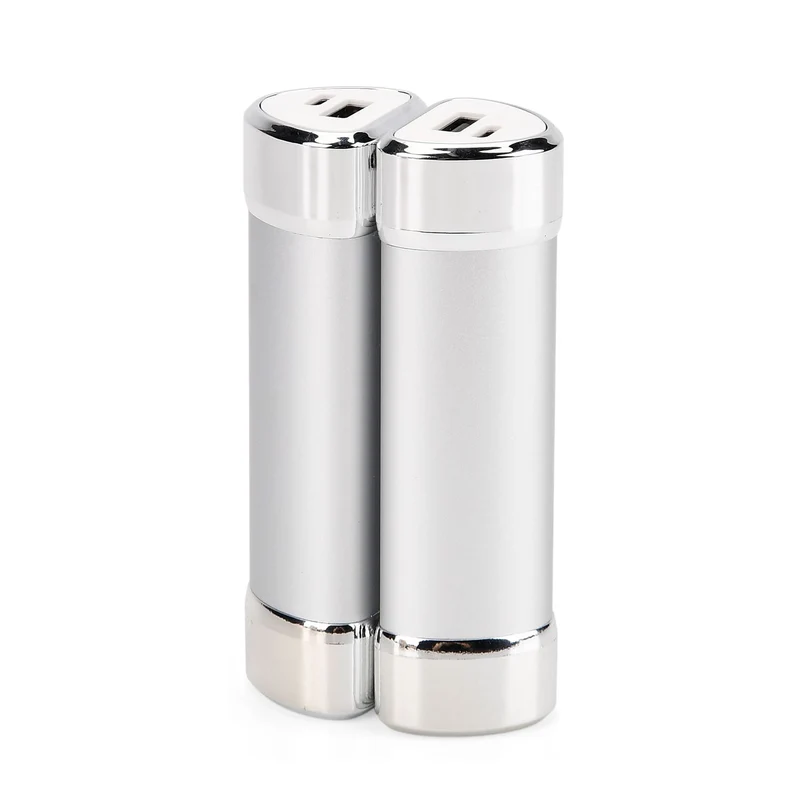 2 in 1 Magnetischer Handwärmer und Powerbank, 2 x 4000 mAh, 3 Heizstufen, 11 x 6 cm, 255 g, ABS Aluminiumlegierung, Silber