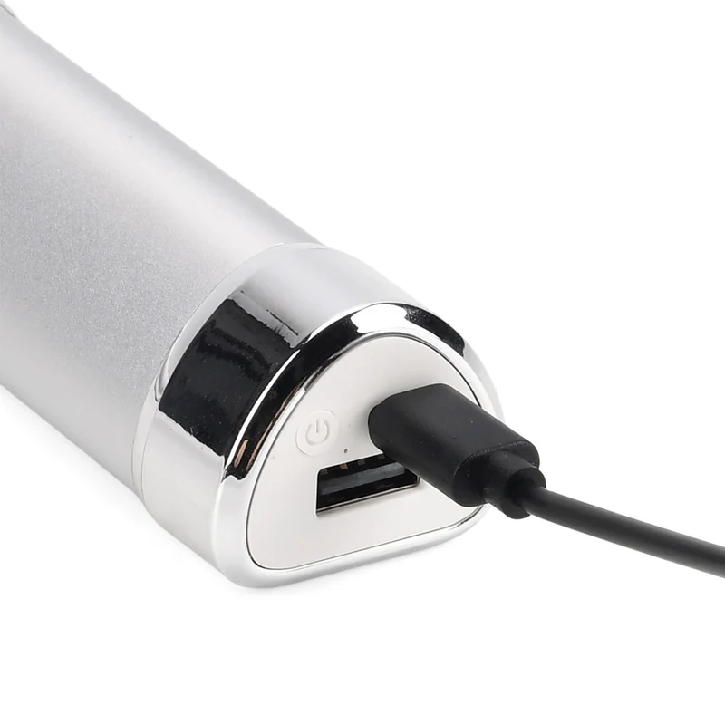 2 in 1 Magnetischer Handwärmer und Powerbank, 2 x 4000 mAh, 3 Heizstufen, 11 x 6 cm, 255 g, ABS Aluminiumlegierung, Silber