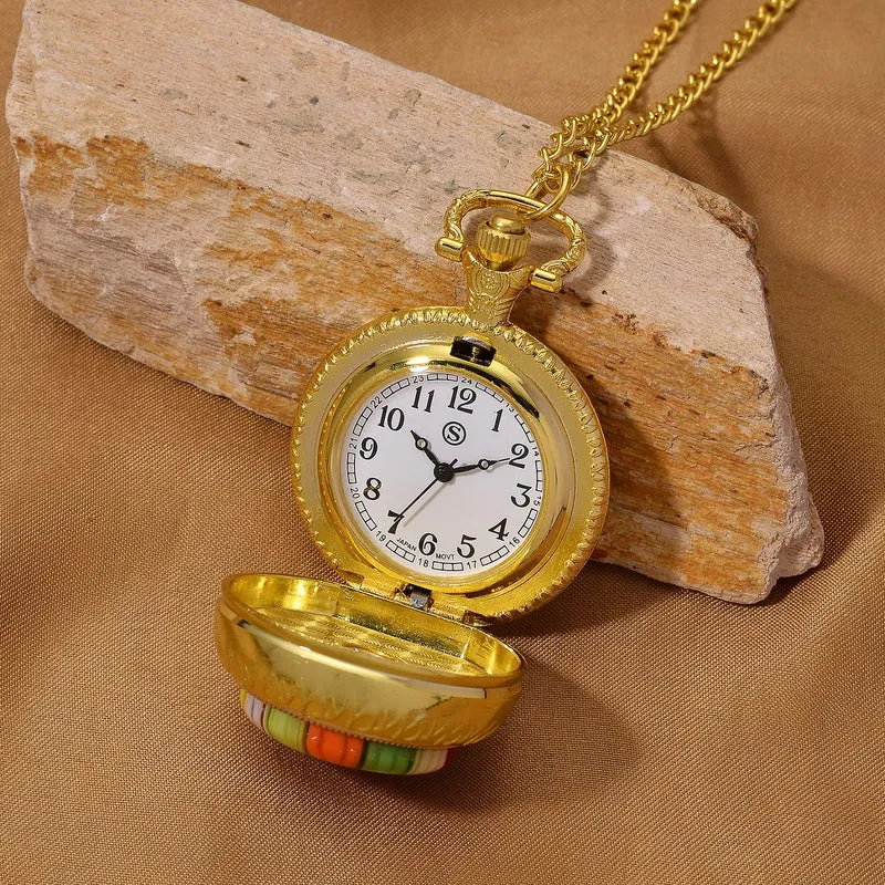 EXKLUSIVES ANGEBOT STRADA SPINNING Uhr Grünes Murano-Stil Glas mit Japanisches Uhrwerk 91.4 cm