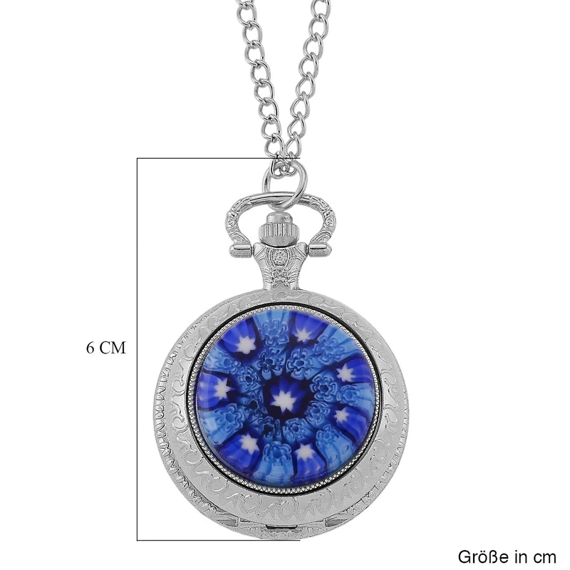 EXKLUSIVES ANGEBOT STRADA SPINNING Uhr Grünes Murano-Stil Glas mit Japanisches Uhrwerk 91.4 cm