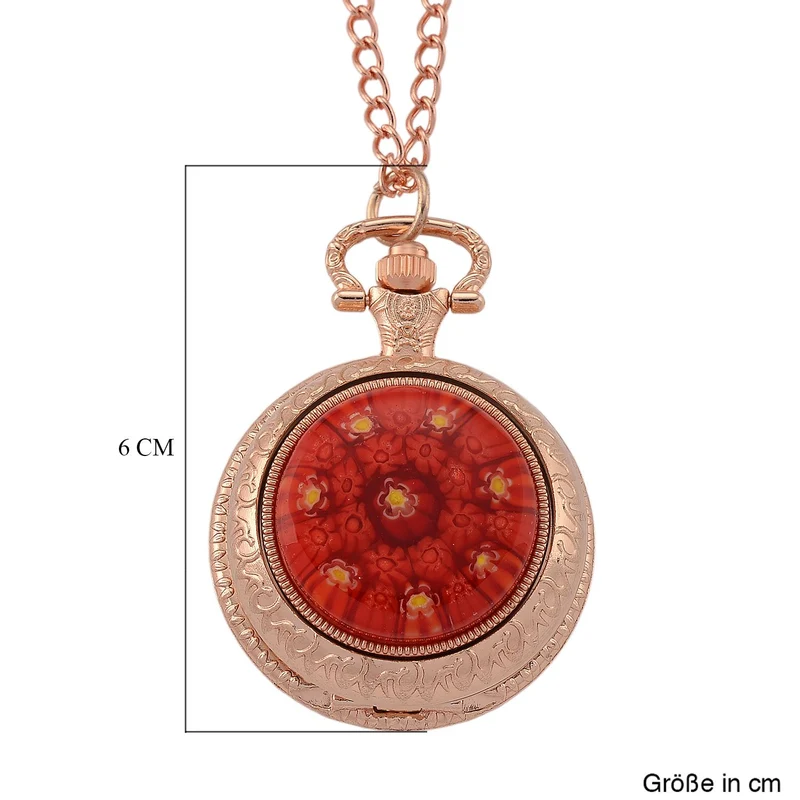 EXKLUSIVES ANGEBOT STRADA SPINNING Uhr Grünes Murano-Stil Glas mit Japanisches Uhrwerk 91.4 cm