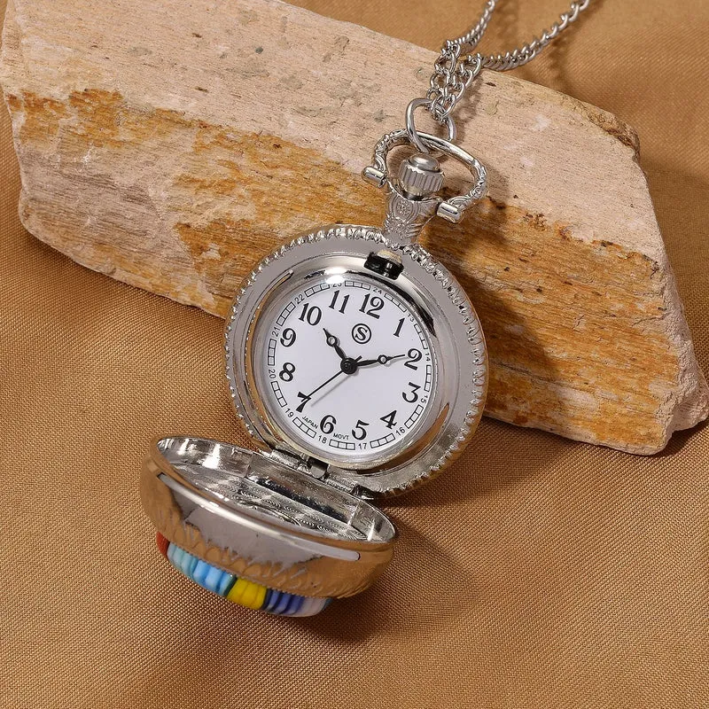 EXKLUSIVES ANGEBOT STRADA SPINNING Uhr Grünes Murano-Stil Glas mit Japanisches Uhrwerk 91.4 cm