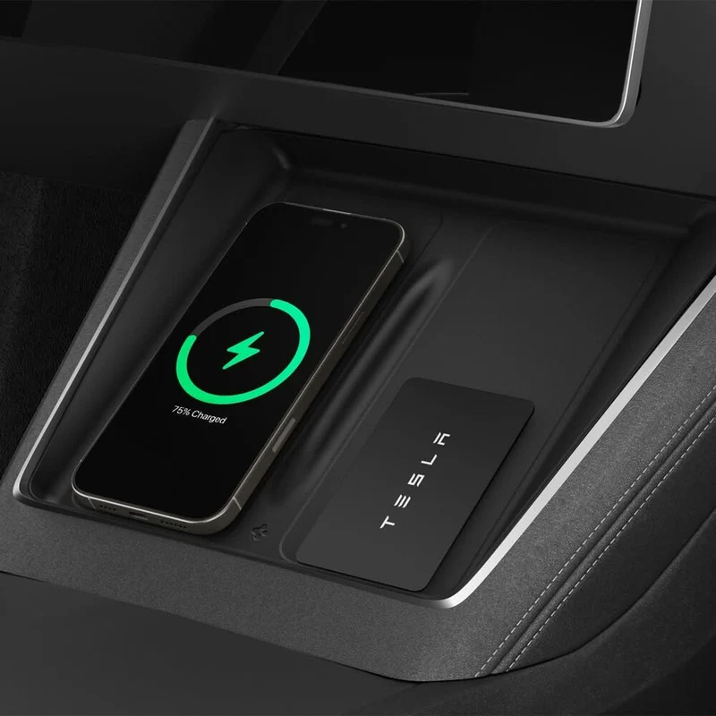 Spigen Tesla Tesla Wireless Charging Pad Cover TO261JH Automotive Accessories - Black