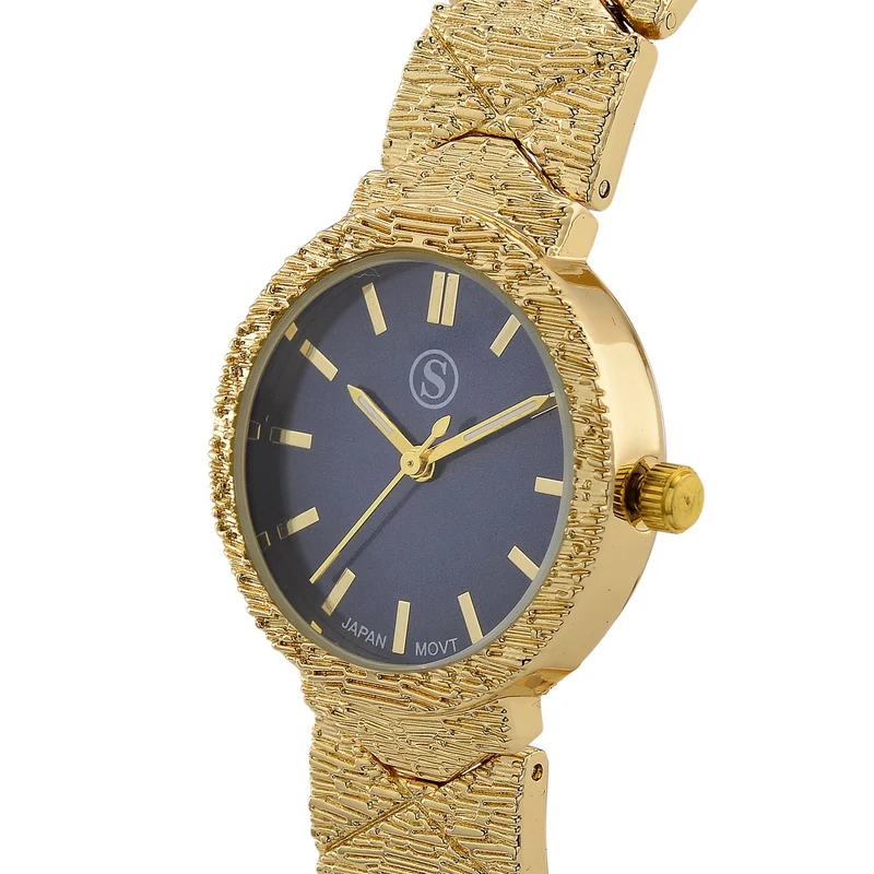 STRADA - Japanisches Uhrwerk, Grünes Zifferblatt mit goldplattiertem Alloy Armband, 20 cm