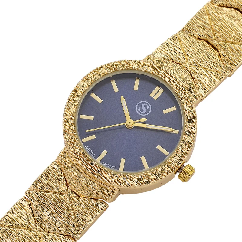 STRADA - Japanisches Uhrwerk, Grünes Zifferblatt mit goldplattiertem Alloy Armband, 20 cm