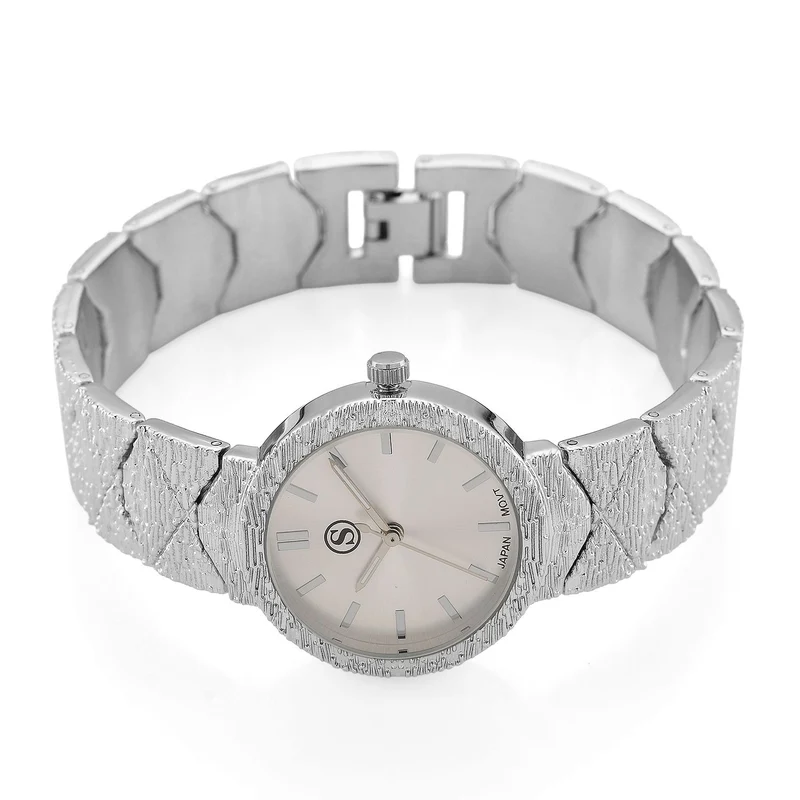 STRADA - Japanisches Uhrwerk, Grünes Zifferblatt mit goldplattiertem Alloy Armband, 20 cm