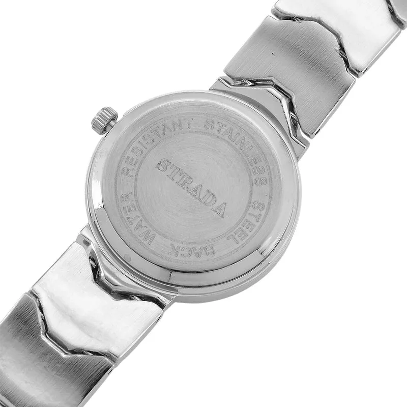 STRADA - Japanisches Uhrwerk, Grünes Zifferblatt mit goldplattiertem Alloy Armband, 20 cm