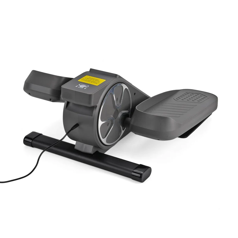 LIVMORE Elektro Fitness Stepper für zuhause, sanftes Training, leise, LCD Display, Fernbedienung, Anti Rutsch Pedale, Schwarz, 1 Jahr Garantie inkl.