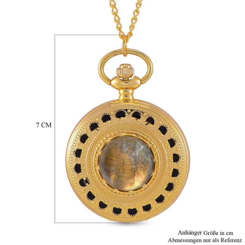 STRADA Terahertz Kettenuhr, Legierung, 91.4 cm, goldfarben, ca. 15.00 ct