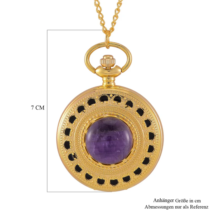 STRADA Terahertz Kettenuhr, Legierung, 91.4 cm, goldfarben, ca. 15.00 ct