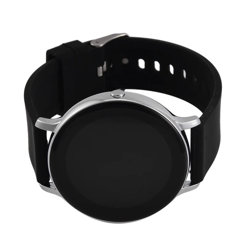 STRADA Hiwatch Plus Smartwatch - Schwarz-Goldenes Gehäuse mit Silikonarmband, umfassende Gesundheits- und Sportfunktionen, Bluetooth 5.0