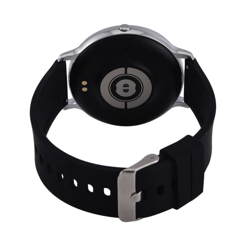 STRADA Hiwatch Plus Smartwatch - Schwarz-Goldenes Gehäuse mit Silikonarmband, umfassende Gesundheits- und Sportfunktionen, Bluetooth 5.0