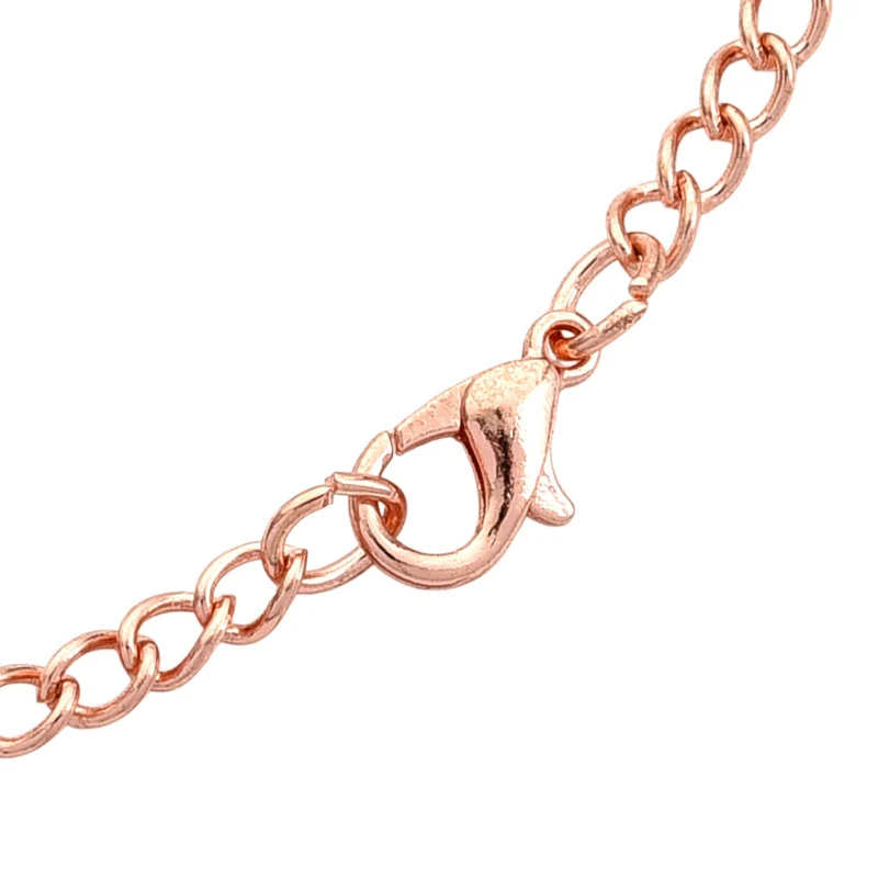 STRADA Glasuhr mit echten Blumen im Zifferblatt, Eisenarmband, 91.4 cm, Rose