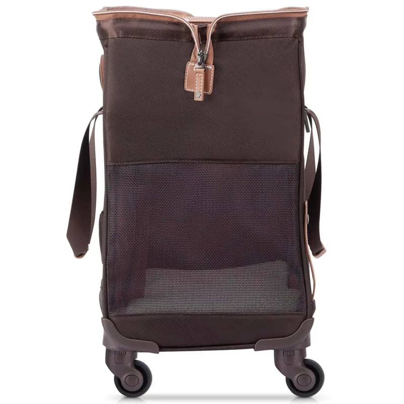 Delsey Chatelet Air 2.0 Wheeled Pet Animal Carrier Trolley Bag - Brown