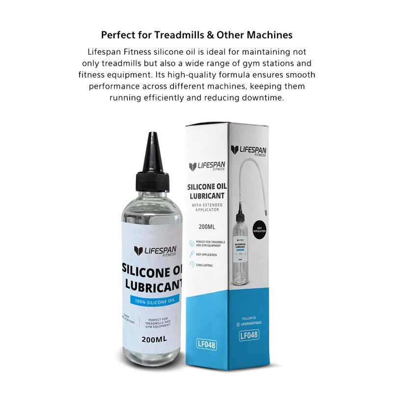 Lifespan Fitness Silicone Oil 200ML Lubricant with Extended Applicator