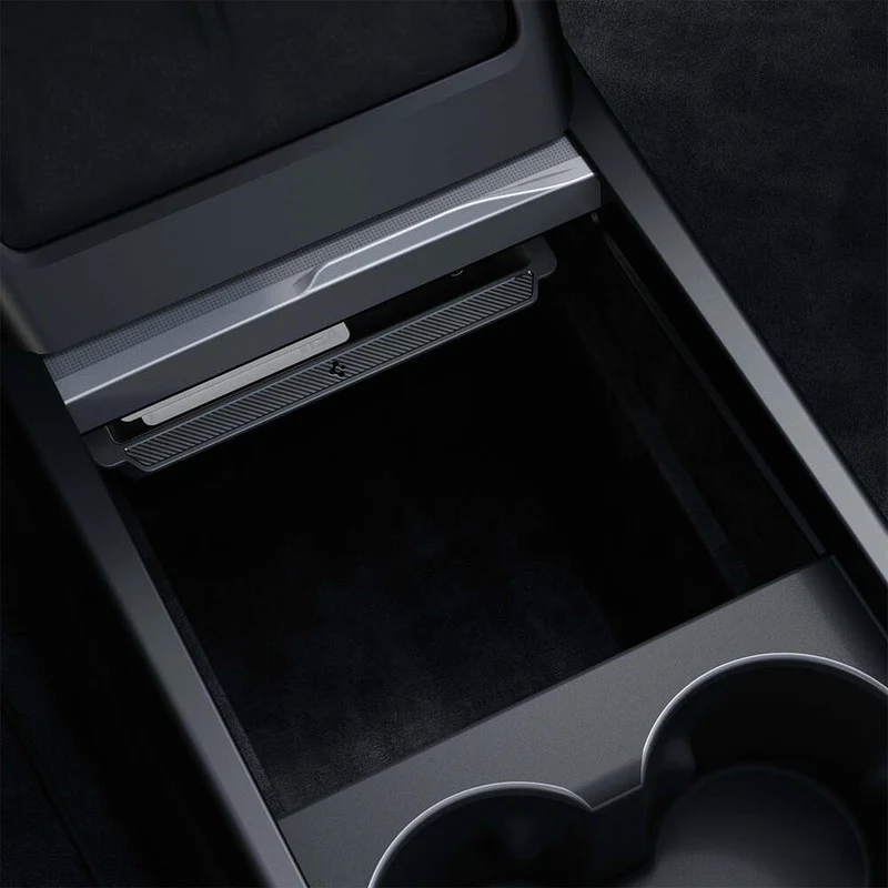 SPIGEN Tesla Model Y Juniper (2025-2026) Y L TO220SH Sliding Center Console Tray (Carbon Edition)