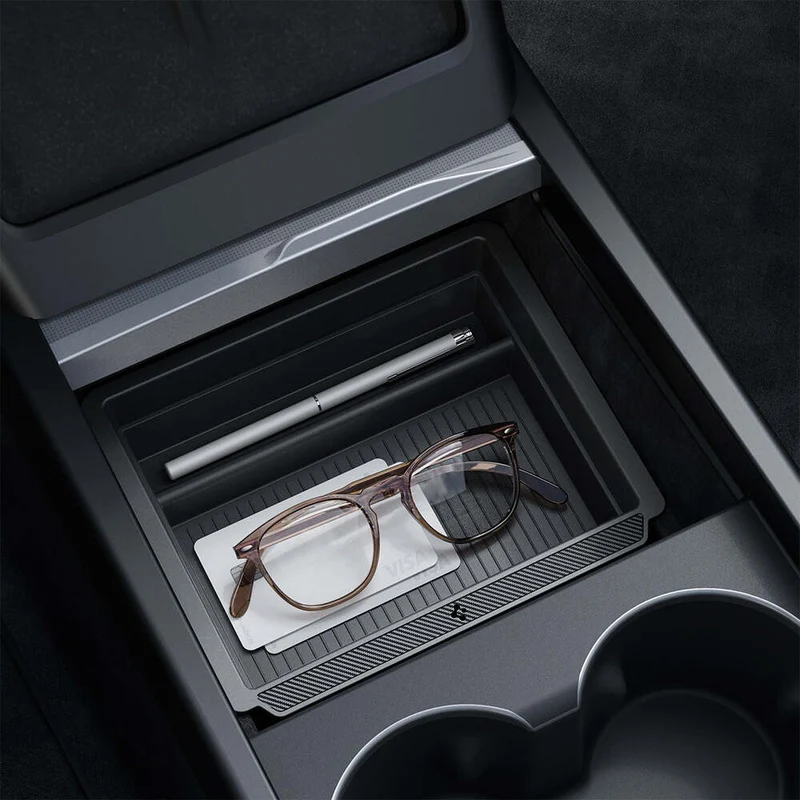 SPIGEN Tesla Model Y Juniper (2025-2026) Y L TO220SH Sliding Center Console Tray (Carbon Edition)