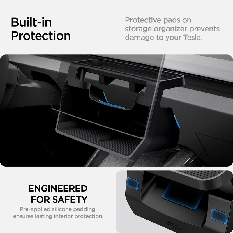 SPIGEN Tesla Model Y Juniper (2025) TO227H Under Screen Storage Organizer (Black)