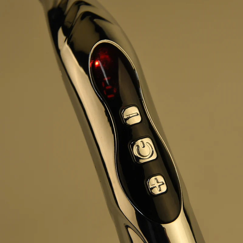 LIVMORE Akupunktur Meridian Stift mit Mikrostrom, wiederaufladbar, 9 Intensitätsstufen, Silber