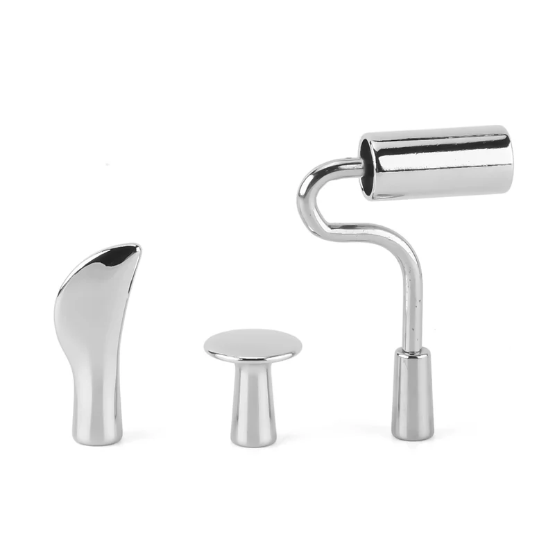 LIVMORE Akupunktur Meridian Stift mit Mikrostrom, wiederaufladbar, 9 Intensitätsstufen, Silber