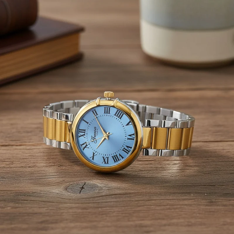 GENOA - Automatik-Armbanduhr mit Dandong-Uhrwerk, Edelstahl, IP-Blauplattierung, 36 mm